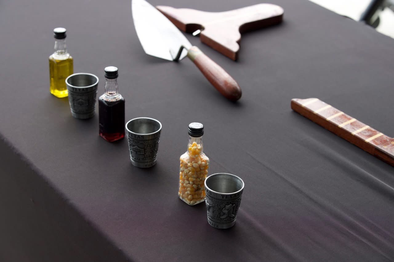 Corn  Wine  Oil — symbols of plenty
